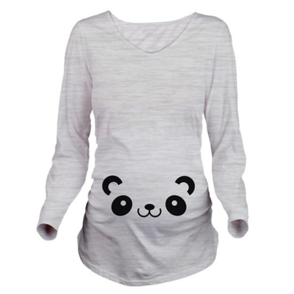 Cafepress maternity long sleeve tee with panda XL